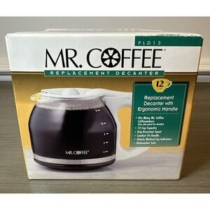 Mr. Coffee Replacement 12-Cup Pot White PLD13 Carafe Decanter Glass OEM